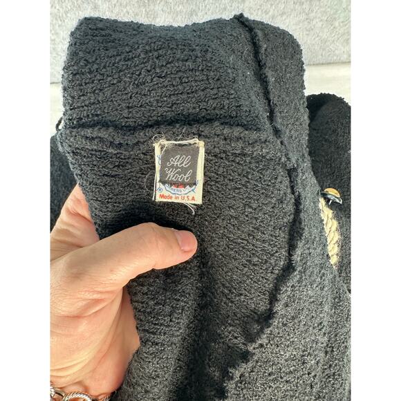 VTG Adolfo New York Women's sz Sm (see descr*) Wool Gold Buttons Cropped Blazer - Picture 13 of 13